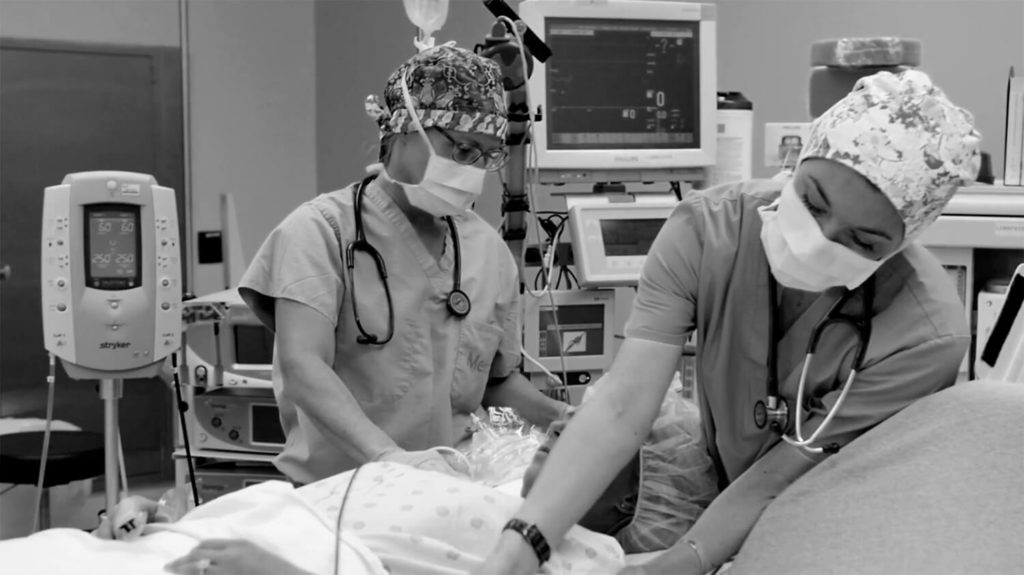 Nurses checking in on patient's state of mind